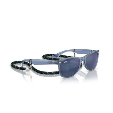 Ray-Ban Okulary Przeciwsłoneczne RJ9052S 714855 Wayfarer Kids Blu-Blu Specchiato Dzieci 4