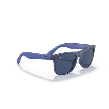 Ray-Ban Okulary Przeciwsłoneczne RJ9069S 706080 Junior Justin Niebieskie/Niebieskie Przezroczyste Dzieci 5