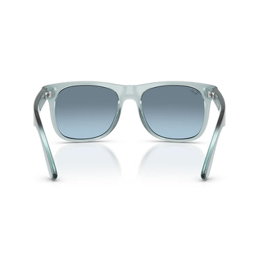 Ray-Ban Occhiali da Sole RJ9069S 7223U0 Junior Justin Blu Trasparente Viola Specchiato Bambini 4