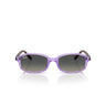 Ray-Ban Okulary Przeciwsłoneczne RJ9132S 719911 Mini Sam Fioletowe Przezroczyste Szare Gradientowe Dziecięce