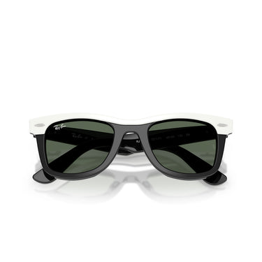 Ray-Ban Occhiali da Sole RJ9140S 721171 Bianco Nero Verde Scuro Bambini  5