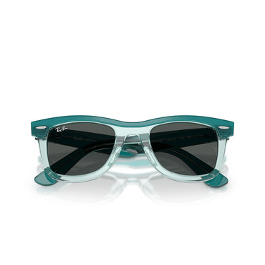 Ray-Ban Occhiali da Sole RJ9140S 721387 Verde Trasparente Grigio Scuro Bambini  5
