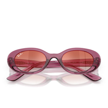Ray-Ban Occhiali da Sole RJ9141S 7217V0 Viola Trasparente Trasparente Sfumato Rosso Bambini  5