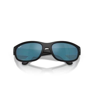 Ray-Ban Okulary Przeciwsłoneczne RJ9189S 100S55 Mini Balorama Czarny Matowy Niebieski Lustrzany Dzieci 6