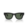 Ray-Ban Occhiali da Sole RJ9240S 100 71 Junior Nero Verde Scuro Bambini 