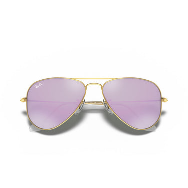 Ray-Ban Okulary Przeciwsłoneczne RJ9506S 249/4V Junior Aviator Złote/Fioletowe Dziecięce