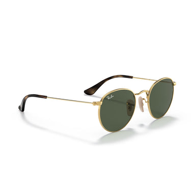 Ray-Ban Okulary Przeciwsłoneczne RJ9547S 223-71 Junior Round Złoto-Ciemnozielone Dzieci 4