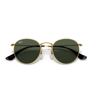Ray-Ban Okulary Przeciwsłoneczne RJ9547S 223-71 Junior Round Złoto-Ciemnozielone Dzieci 5