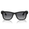 Ray-Ban Lunettes de Soleil RW4008 601ST3 Meta Wayfarer Noir-Gris Clair Unisexe