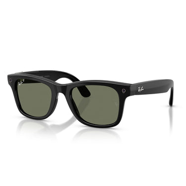 Ray-Ban Occhiali da Sole RW4011 601/9A Meta Wayfarer Gen 3 Nero Lucido/Verde Unisex Polarizzati