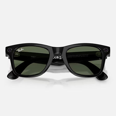 Ray-Ban Okulary Przeciwsłoneczne RW4012 601/71 Meta Wayfarer (Gen 2) Czarny Błyszczący/Zielony G-15 Unisex 7