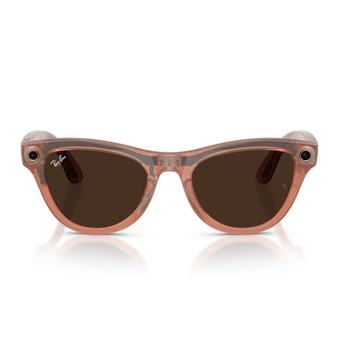 Ray-Ban Occhiali da Sole RW4014 6778M4 Skyler (Gen 2) Pesca Trasparente Marrone Unisex Fotocromatici  2