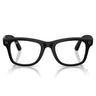 Ray-Ban Occhiali da Vista RW4011 601SSB Meta Wayfarer Gen 3 Nero Opaco/Trasparente con Filtro Luce Blu Unisex