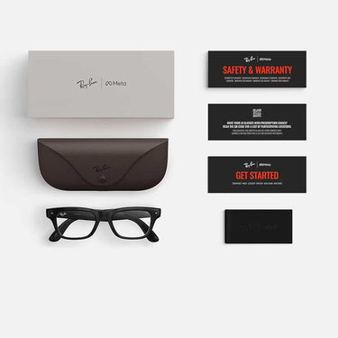 Ray-Ban Occhiali da Vista RW7001 8526 Meta Blayzer Optics Nero Trasparente Trasparente Unisex 0
