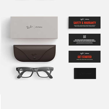Ray-Ban Occhiali da Vista RW7001 8529 Meta Blayzer Optics Grigio Ghiaccio Trasparente Trasparente Unisex 0