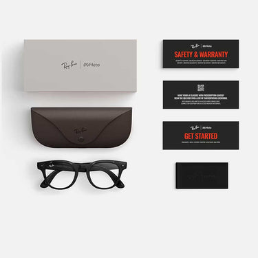 Ray-Ban Occhiali da Vista RW7002 8532 Meta Scriber Optics Terra D'Ombra Trasparente/Trasparente Unisex 0