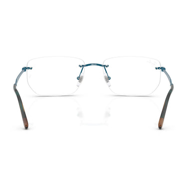 Ray-Ban Occhiali da Vista RX3768V 3203 Blu Trasparente Unisex 4
