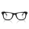 Ray-Ban Occhiali da Vista RX4340V 2034 Wayfarer Ease Nero su Trasparente/Trasparente Unisex
