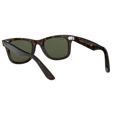 Ray-Ban Sonnenbrille RB2140 902 Wayfarer Classic Original Havana-Grün G-15 Unisex 4