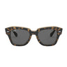 Ray-Ban Lunettes de Soleil RB2186 1292B1 State Street Havana/Gris Foncé Unisexe