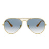 Ray-Ban Okulary Przeciwsłoneczne RB3025 001/3F Aviator Gradient Złoto/Niebieski Unisex