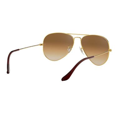 Ray-Ban Okulary Przeciwsłoneczne RB3025 001/51 Aviator Gradient Złoto/Brązowy Cieniowany Unisex 6