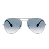 Ray-Ban Okulary Przeciwsłoneczne RB3025 003/3F Aviator Gradient Srebrny/Niebieski Unisex