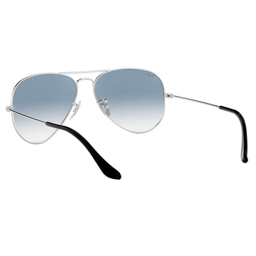 Ray-Ban Okulary Przeciwsłoneczne RB3025 003/3F Aviator Gradient Srebrny/Niebieski Unisex 4