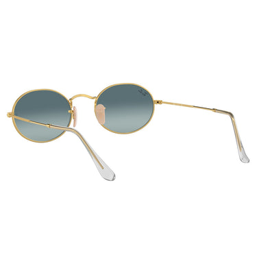 Ray-Ban Occhiali da Sole RB3547 001/3M Oval Oro/Blu Sfumato Unisex 4