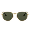 Ray-Ban Lunettes de Soleil RB3548N 001 Hexagonal Or/Vert G-15 Unisexe