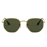 Ray-Ban Sunglasses RB3548N 9069A5 Hexagonal Gold/Green G-15 Unisex