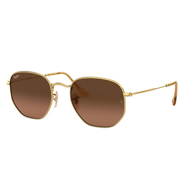 Ray-Ban Occhiali da Sole RB3548N 912443 Hexagonal Oro/Marrone Sfumato Unisex 2