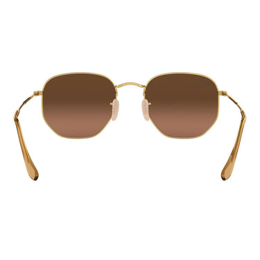 Ray-Ban Occhiali da Sole RB3548N 912443 Hexagonal Oro/Marrone Sfumato Unisex 5