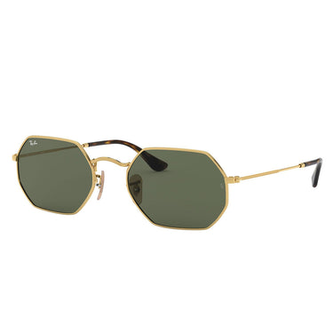 Ray-Ban Occhiali da Sole RB3556N 001 Octagonal Oro/Verde G-15 Unisex 2