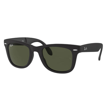 Ray-Ban Sonnenbrille RB4105 601S Wayfarer Faltbar Schwarz Matt/Grün G-15 Unisex 2