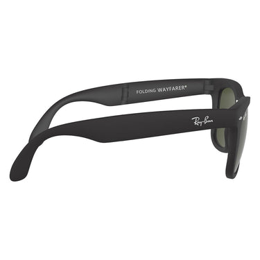 Ray-Ban Sonnenbrille RB4105 601S Wayfarer Faltbar Schwarz Matt/Grün G-15 Unisex 7