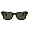 Ray-Ban Occhiali da Sole RB4340 601 Wayfarer Ease Nero-Verde G-15 Unisex