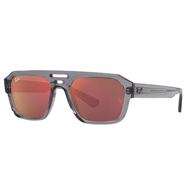 Ray-Ban Okulary Przeciwsłoneczne RB4397 668280 Corrigan Szary/Fioletowy Lustrowany Unisex 2