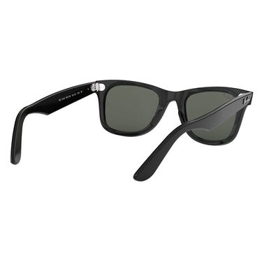 Ray-Ban Occhiali da Sole RB2140 901/58 Wayfarer Classic Original Nero-Verde G-15 Unisex Polarizzati 5
