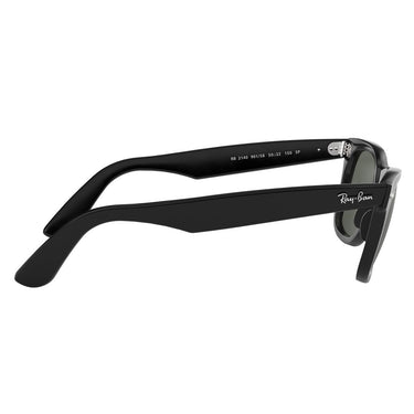Ray-Ban Occhiali da Sole RB2140 901/58 Wayfarer Classic Original Nero-Verde G-15 Unisex Polarizzati 6