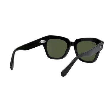 Ray-Ban Sonnenbrille RB2186 901/31 State Street Schwarz-Grün G-15 Unisex 3
