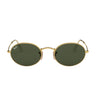 Ray-Ban Lunettes de Soleil RB3547 001/31 Ovales Or/Vert G-15 Unisexe
