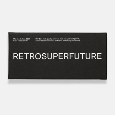 RetroSuperFuture Okulary Przeciwsłoneczne 1968 Refined 18E Czarny/Pomarańczowy Unisex