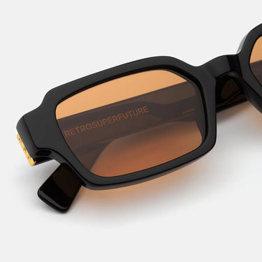 RetroSuperFuture Occhiali da Sole Carino Refined MYS Nero Arancione Unisex 3