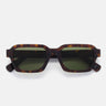 RetroSuperFuture Okulary Przeciwsłoneczne Caro 3627 Zielone ACQ Havana Verde Unisex