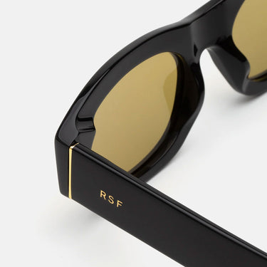 RetroSuperFuture Okulary Przeciwsłoneczne Cinema Vintage Brown QRV Nero/Giallo Unisex 3