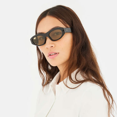 RetroSuperFuture Okulary Przeciwsłoneczne Cinema Vintage Brown QRV Nero/Giallo Unisex 4