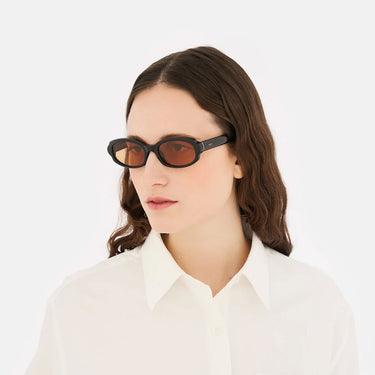 RetroSuperFuture Occhiali da Sole Esatto Refined OH9 Nero Arancione Unisex 4