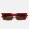 RetroSuperFuture Okulary Przeciwsłoneczne Fred 2.0 Rossissimo E7D Czerwono/Zielone Unisex