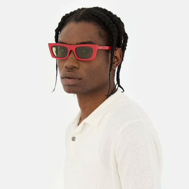 RetroSuperFuture Okulary Przeciwsłoneczne Fred 2.0 Rossissimo E7D Czerwono/Zielone Unisex 4
